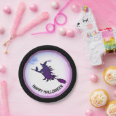 Halloween-Fliegerwitze und schwarze Katze Pappteller (Party)