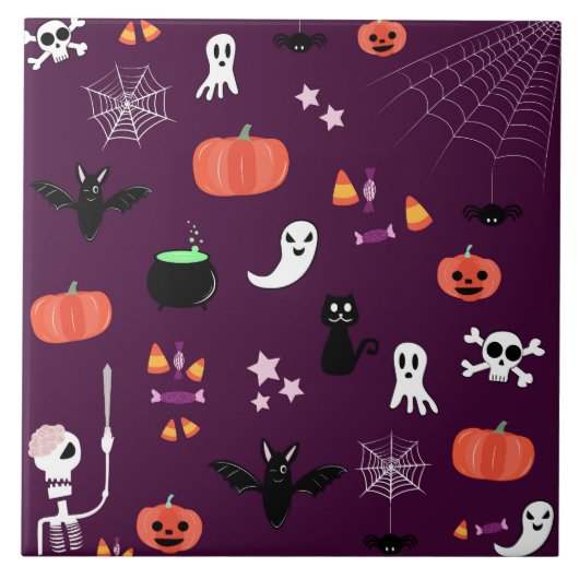 Halloween Fliese (Vorderseite)