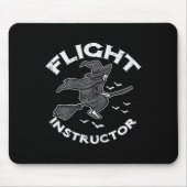 Halloween Flight Instructor Hexenkostüm Wo Mousepad (Vorne)