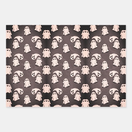 Halloween Floating Ghosts Geschenkpapier Set (Vorderseite 2)