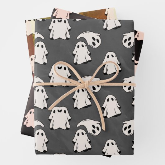 Halloween Floating Ghosts Geschenkpapier Set (Beispiel)