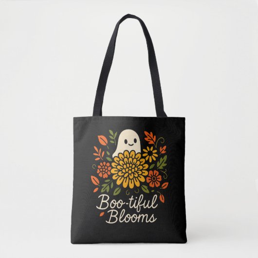 Halloween Floral Ghost Fall Blume Spooky Tasche (Vorderseite)