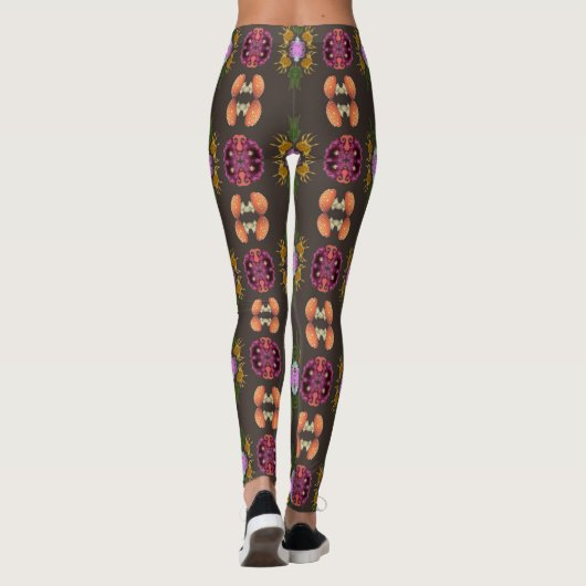 halloween floral Leggings (Rückseite)