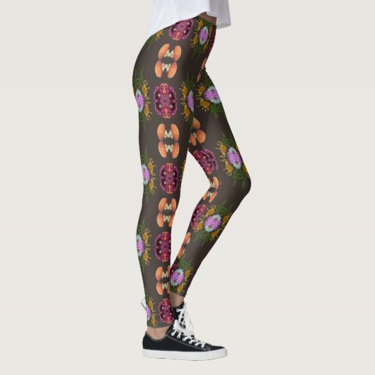 halloween floral Leggings (Rechts)