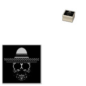 Halloween Floral Sugar Skull Gummistempel (Stempel)