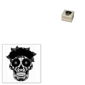 Halloween Floral Sugar Skull Gummistempel (Stempel)