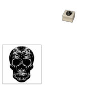 Halloween Floral Sugar Skull Gummistempel (Stempel)