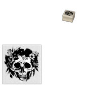 Halloween Floral Sugar Skull Gummistempel (Stempel)