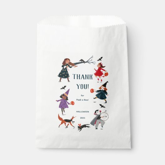 Halloween Flüchtige Blick eine Niedliche Kinderdus Geschenktütchen (Vorderseite)