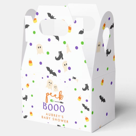 Halloween-flüchtige Blick mit Babydusche Geschenkschachtel (Geöffnet)