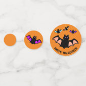 Halloween-Flugfledermäuse Konfetti (Vorderseiten)