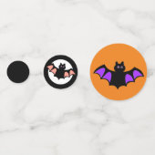 Halloween-Flugfledermäuse Konfetti (Rückseiten)