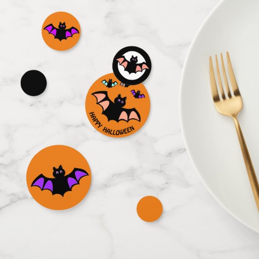 Halloween-Flugfledermäuse Konfetti (Gruppe)