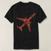 Halloween-Flugzeug T-Shirt (Design vorne)