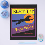 Halloween-Flyer der Black Cat Flying School Flyer (Einzeln)
