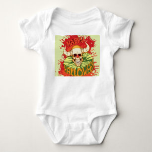 Halloween-Flyer: diabolisches Clown-Thema Baby Strampler