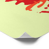 Halloween-Flyer: diabolisches Clown-Thema Poster (Ecke)