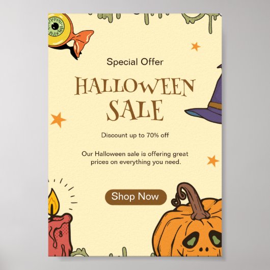 Halloween-Flyer, Halloween-Abend Poster (Vorne)