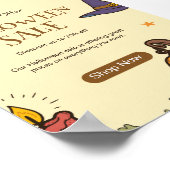 Halloween-Flyer, Halloween-Abend Poster (Ecke)