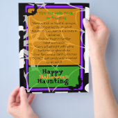 Halloween-Flyer mit Trick- oder Treatsicherheitsti Flyer (Hand)