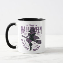 Halloween Flying Hexe Tasse - "Zu Niedlich, um zu 