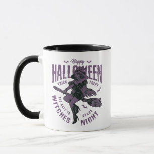 Halloween Flying Hexe Tasse - "Zu Niedlich, um zu 
