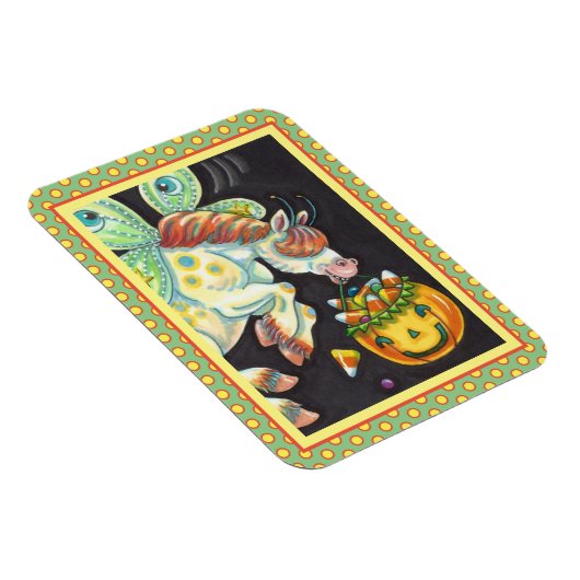 HALLOWEEN FLYING HORSE CANDY CORN MAGNET (Rechte Seite)