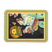 HALLOWEEN FLYING HORSE CANDY CORN MAGNET (Horizontal)