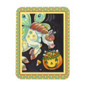 HALLOWEEN FLYING HORSE CANDY CORN MAGNET (Vertikal)