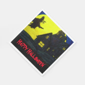 HALLOWEEN FLYING WITCH-Servietten Serviette (Ecke)