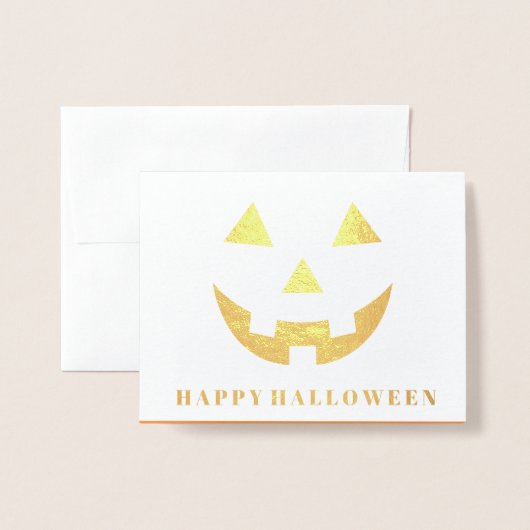 Halloween Foil Card Folienkarte (Vorderseite mit Umschlag)