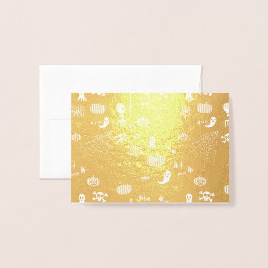 Halloween Folienkarte (Vorderseite mit Umschlag)