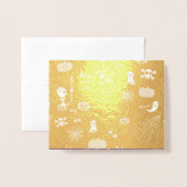 Halloween Folienkarte (Vorderseite mit Umschlag)