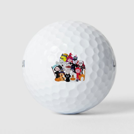 Halloween Folks Golfball (Vorderseite)
