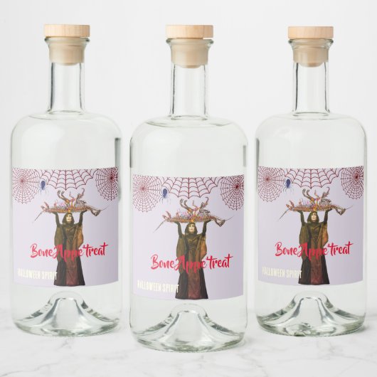 Halloween Food and Beverage Label Set Alkoholflaschenetikett (Flaschen)