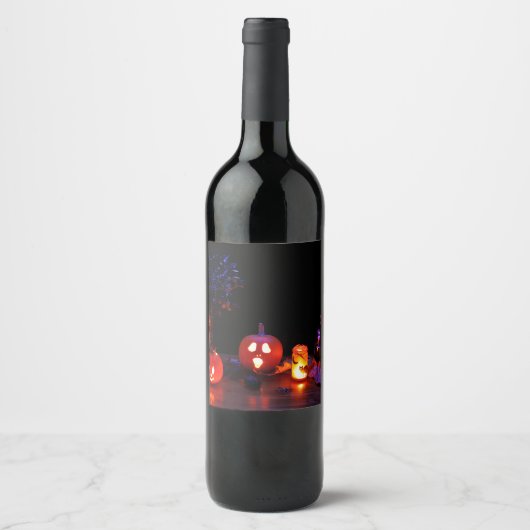 Halloween Food & Beverage Labels Weinetikett (Vorderseite)