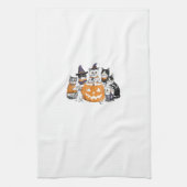 halloween for Cat Cute Kitten Ghost Skeleton Lover Geschirrtuch (Vertikal)