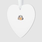 halloween for Cat Cute Kitten Ghost Skeleton Lover Ornament (Vorderseite)
