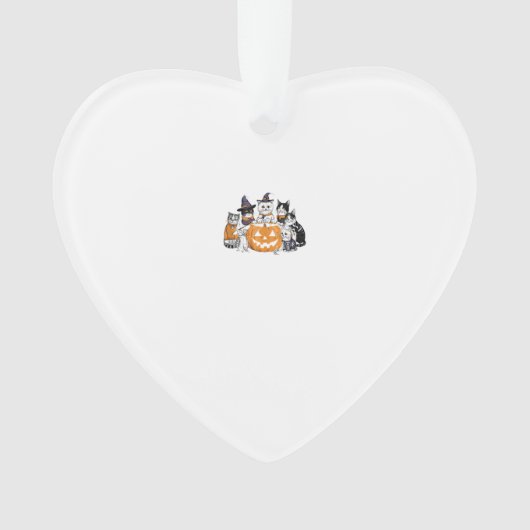 halloween for Cat Cute Kitten Ghost Skeleton Lover Ornament (Vorderseite)
