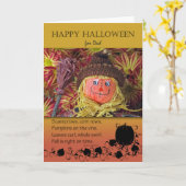 Halloween for Dad, Scarecrow and Poem Karte (Gelbe Blume)