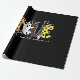 Halloween For The Love Of Halloween Birthday Geschenkpapier