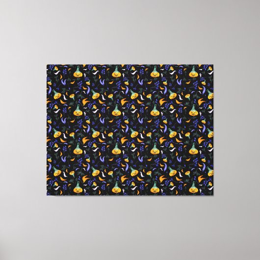 Halloween Forest Canvas Print Leinwanddruck (Vorderseite)