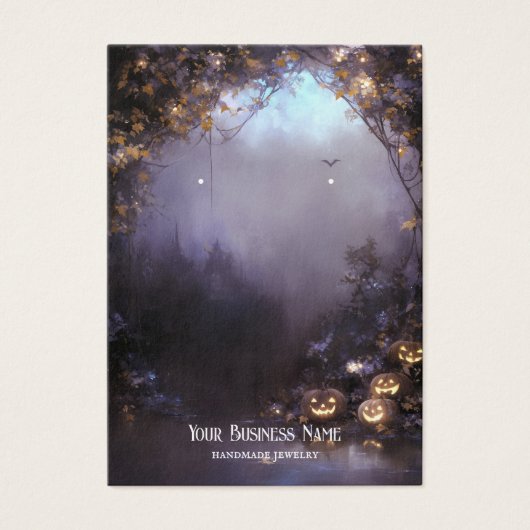 Halloween Forest Earring Display Card (Vorderseite)