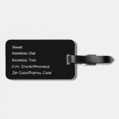 Halloween Forest Luggage Tag Gepäckanhänger (Rückseite horizontal)