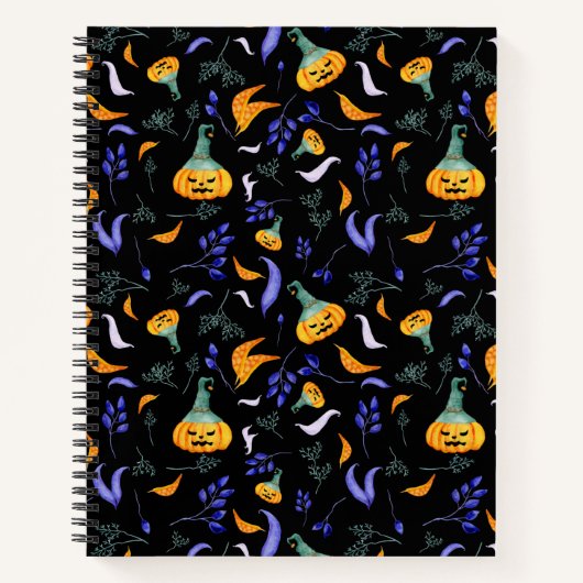Halloween-Forest-Notebook Notizblock (Vorderseite)