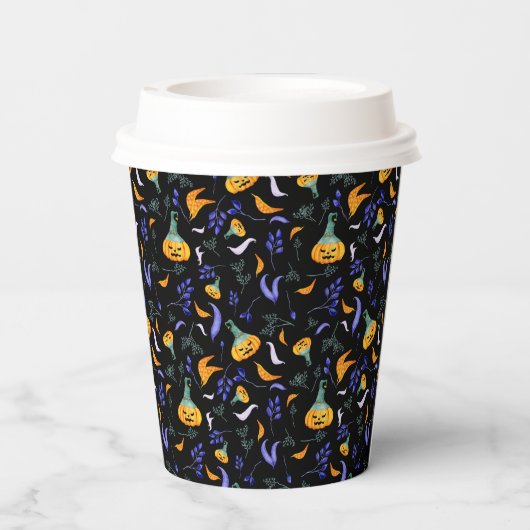 Halloween Forest Paper Cups Pappbecher (Rückseite)