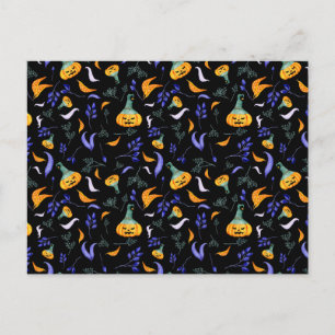 Halloween Forest Postcard Postkarte