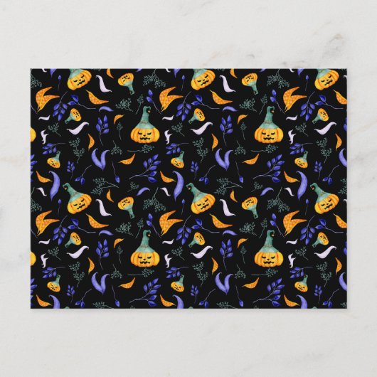 Halloween Forest Postcard Postkarte (Vorderseite)