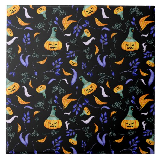 Halloween Forest Tile Fliese (Vorderseite)