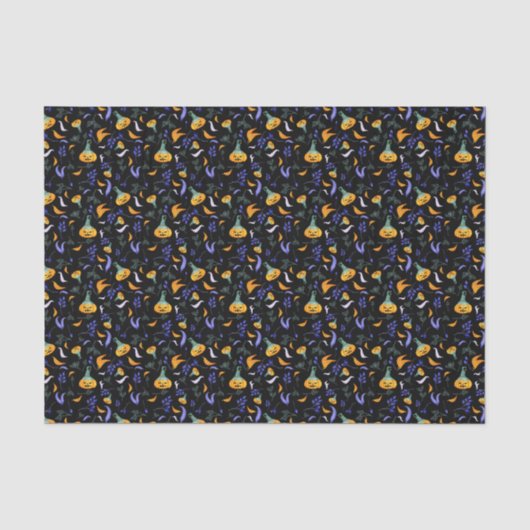 Halloween Forest Tissue Paper Seidenpapier (Vorderseite)